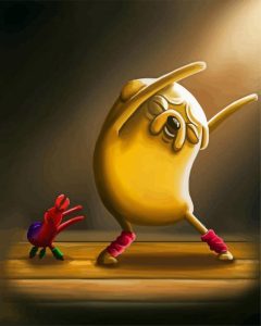 Jake The Dog Dancing Diamond Painting