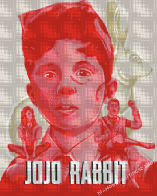 Jojo Rabbit Movie Illustration Poster Diamond Paintings