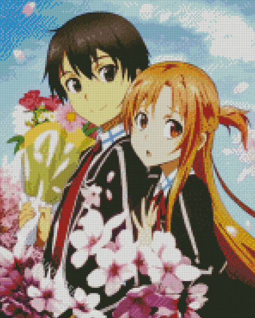 Kirito Asuna Diamond Paintings