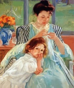 Mary Stevenson Cassatt Young Mother Sewing Diamond Painting