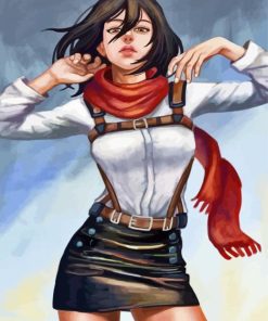 Mikasa Ackerman Attack On Titan Art Diamond Painting