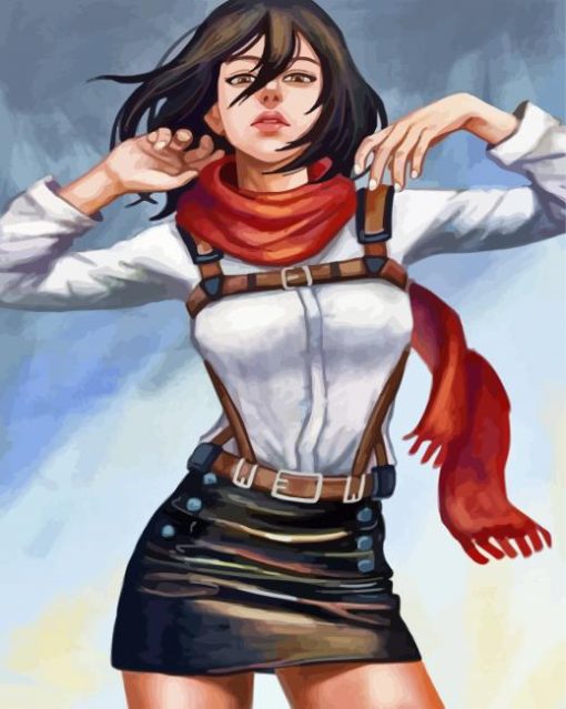 Mikasa Ackerman Attack On Titan Art Diamond Painting