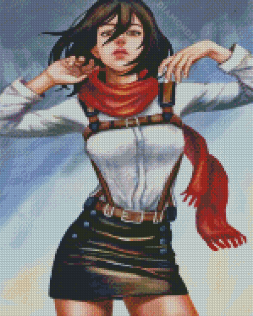 Mikasa Ackerman Attack On Titan Art Diamond Paintings