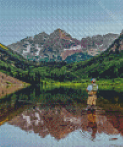 Mountain Fly Fishing Diamond Paintings