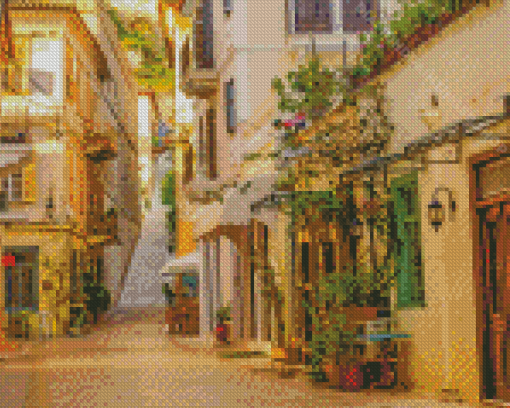 Nafplio City Streets Diamond Paintings