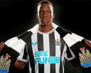 Newcastle United Footballer Garang Kuol Diamond Painting