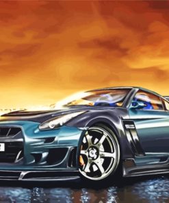 Nissan R35 Car Diamond Painting