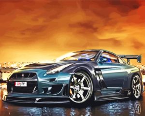 Nissan R35 Car Diamond Painting