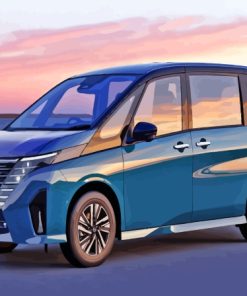 Nissan Serena With Sunset View Diamond Painting