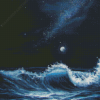 Ocean Waves At Night Diamond Paintings