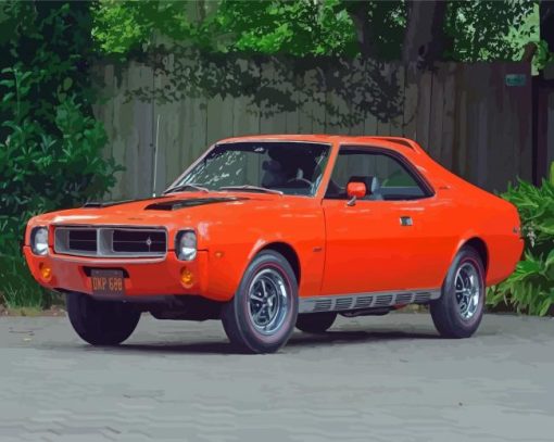 Orange Javelin AMX Diamond Painting