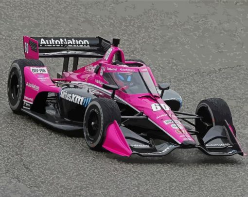 Pink Indycar Diamond Painting