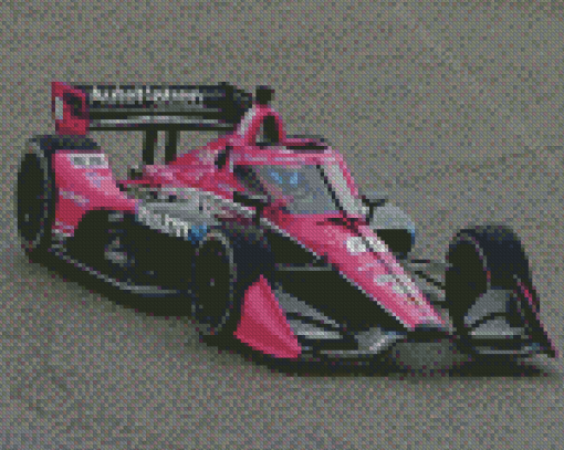 Pink Indycar Diamond Paintings