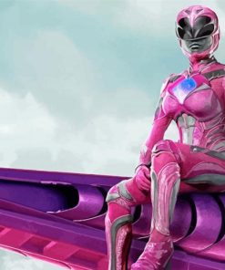 Pink Mighty Morphin Power Rangers Diamond Painting