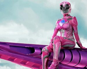 Pink Mighty Morphin Power Rangers Diamond Painting