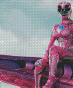 Pink Mighty Morphin Power Rangers Diamond Paintings