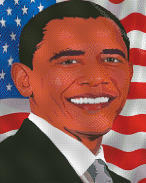 Pop Art Barack Obama Diamond Paintings