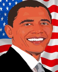 Pop Art Barack Obama Diamond Painting