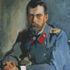 Portrait Of Emperor Nicholas II Serov Diamond Paintings