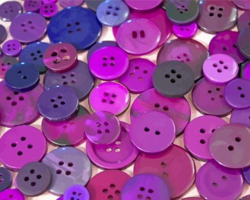 Purple Buttons Diamond Painting