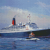 QE2 Liner Ship Diamond Paintings