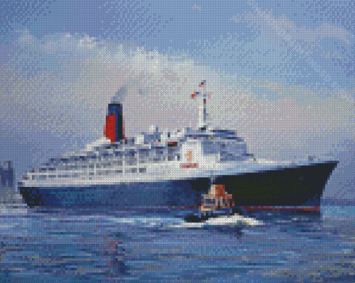 QE2 Liner Ship Diamond Paintings