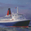 QE2 Liner Worlds Greatest Cruise Ship Art Diamond Paintings