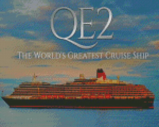 Qe2 Cruise Ship Diamond Paintings