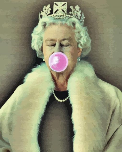 Queen Blowing Bubble Diamond Painting