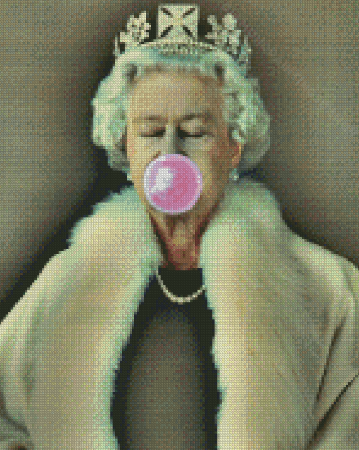 Queen Blowing Bubble Diamond Paintings