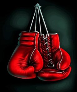 Red Boxing Gloves Diamond Painting