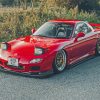 Red Mazda RX 7 Car Diamond Painting