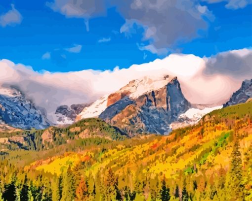 Rocky Mountains Fall Diamond Painting