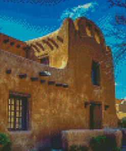 Santa Fe Houses In New Mexico Diamond Paintings