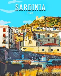 Sardinia Italy Poster Diamond Painting