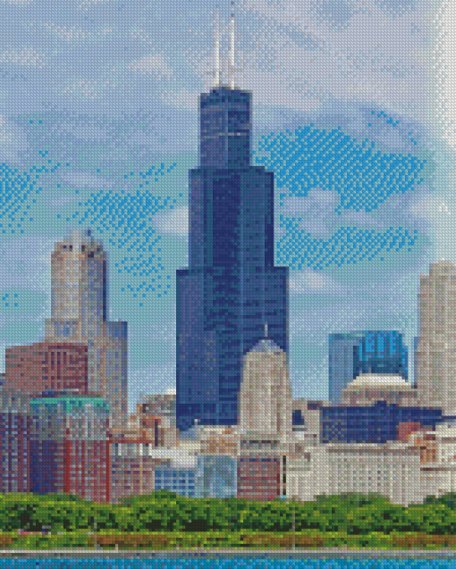 Sears Tower Chicago Illinois Diamond Paintings