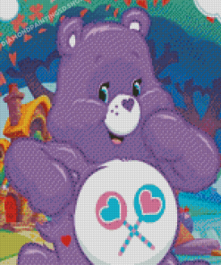 Share Bear Cartoon Character Diamond Paintings