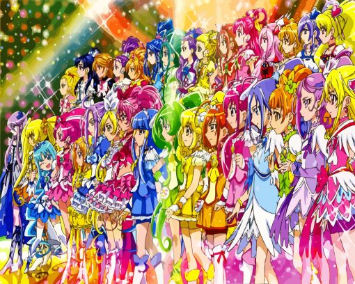 Smile PreCure Characters Diamond Painting