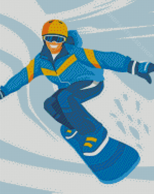 Snowboarding Diamond Paintings