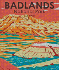 South Dakota Badlands National Park Poster Diamond Paintings
