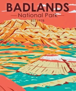 South Dakota Badlands National Park Poster Diamond Painting