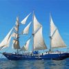 Square Rigger Sailing Ship Diamond Painting