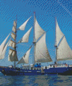 Square Rigger Sailing Ship Diamond Paintings