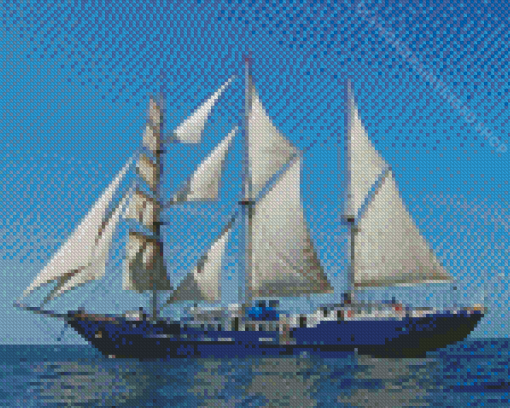 Square Rigger Sailing Ship Diamond Paintings