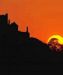 St Michael's Mount Silhouette Diamond Painting