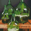 Succulents In Bottles Diamond Paintings