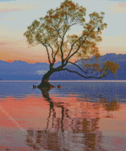 Sunrise In Lake Wanaka Diamond Paintings