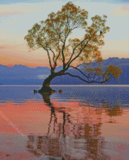Sunrise In Lake Wanaka Diamond Paintings