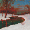 Sunset On Snowy River Diamond Paintings