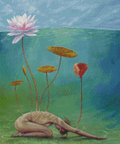 Surrealist Flowers Woman Diamond Paintings